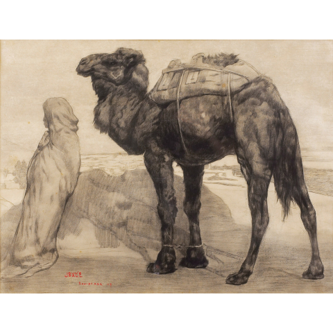 Camel driver, Bou-Saada, 1909